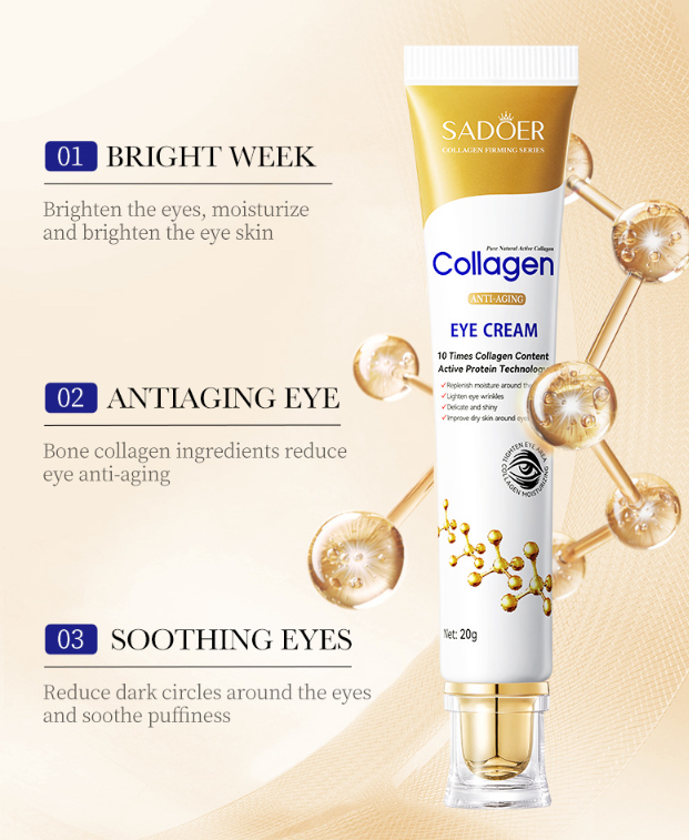 Creme de Olhos de Colagénio LumiQ para Linhas Finas
